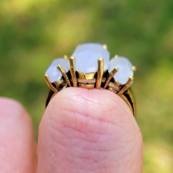 Dark Crystal Shattered Crystal Bronze Ring Size 7 - Picture 7 of 13